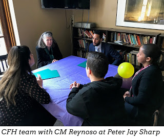 CFH team with CM Reynoso at Peter Jay Sharp